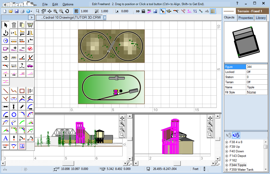 Model Railroad Layout Design Track Drawing Software Cadrail Home Page